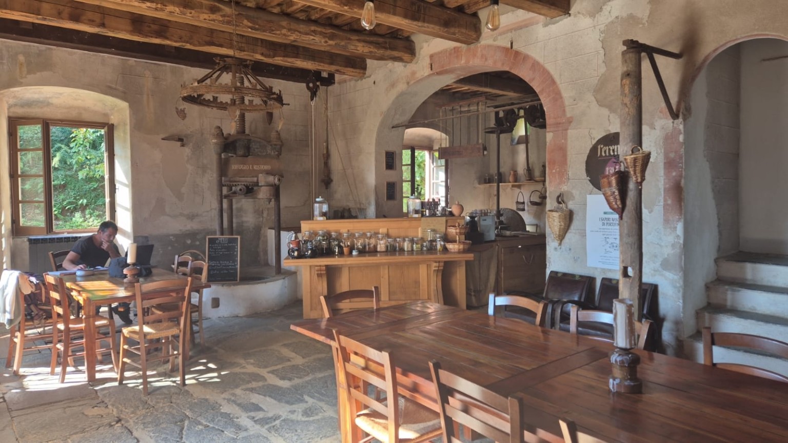 Gli ambienti interni dell’Eremo