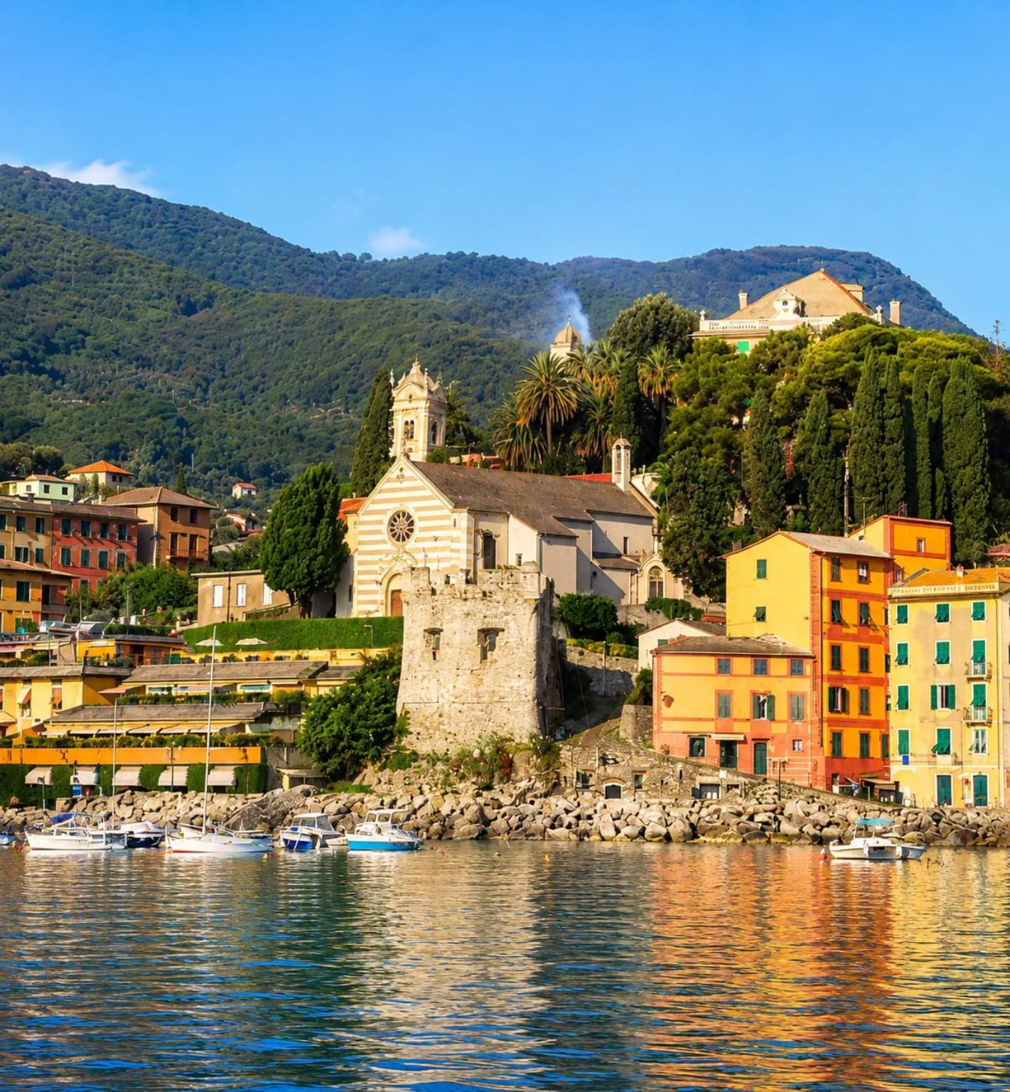 Santa Margherita Ligure, facciate e mare